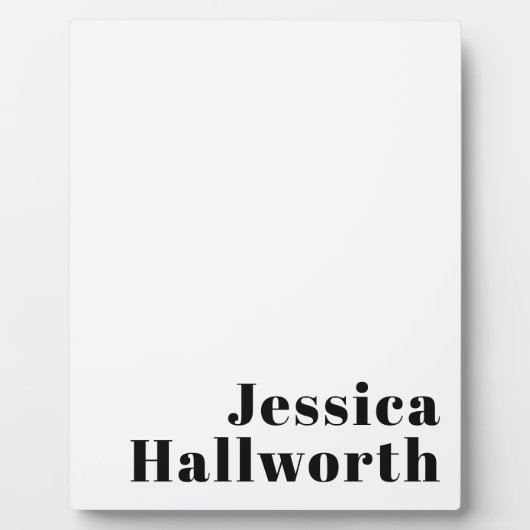 レトロモダン名ミニマルまたはビジネステンプレート フォトプラーク (正面)