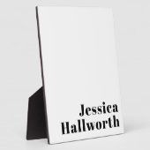 レトロモダン名ミニマルまたはビジネステンプレート フォトプラーク (側面)