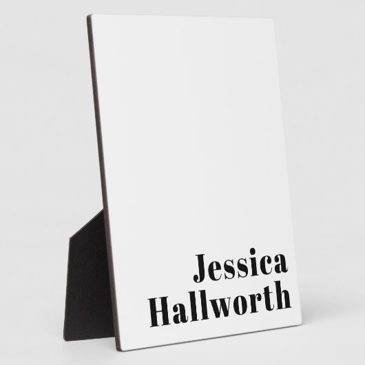 レトロモダン名ミニマルまたはビジネステンプレート フォトプラーク (側面)