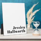 レトロモダン名ミニマルまたはビジネステンプレート フォトプラーク (側面)