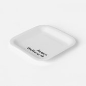 レトロモダン名ミニマルまたはビジネステンプレート ペーパープレート (傾斜あり)