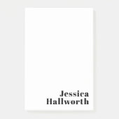 レトロモダン名ミニマルまたはビジネステンプレート ポストイット (正面)