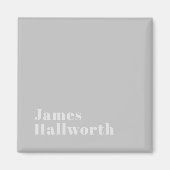 レトロモダン名ミニマルまたはビジネステンプレート マグネット (正面)