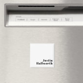 レトロモダン名ミニマルまたはビジネステンプレート マグネット (インサイチュ (食洗機))