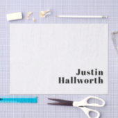 レトロモダン名ミニマルまたはビジネステンプレート 薄葉紙 (クラフト)