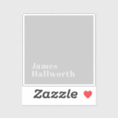 レトロモダン名ミニマル(または他の文字) シール (シート)