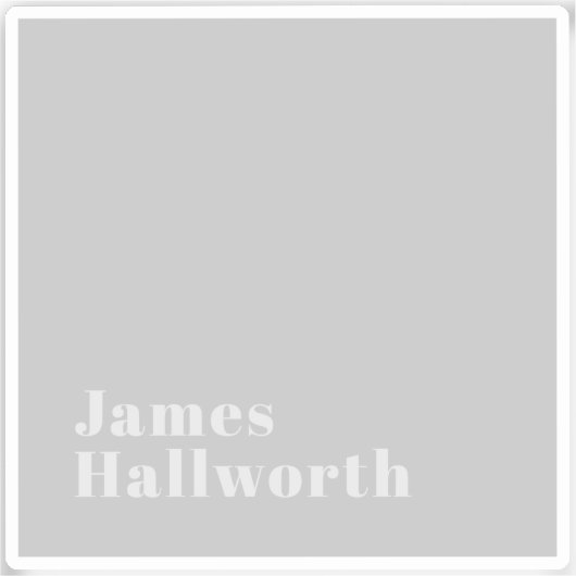 レトロモダン名ミニマル(または他の文字) シール (正面)