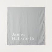 レトロモダン名ミニマル(または他の文字) タペストリー (正面)