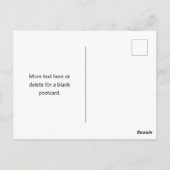 レトロモダン名ミニマル(または他の文字) ポストカード (裏面)