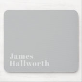 レトロモダン名ミニマル(または他の文字) マウスパッド (正面)