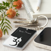 レトロモダン女 キーホルダー (正面右)