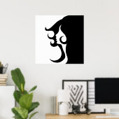 レトロモダン女 ポスター (ホームオフィス)