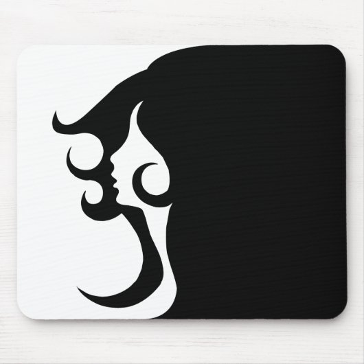 レトロモダン女 マウスパッド (正面)