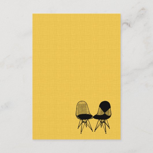 レトロモダン完全椅子ペアEamesエンクロージャカード エンクロージャーカード (裏面)
