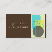 レトロモダン幾何デザイン 名刺 (裏面)