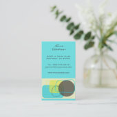 レトロモダン幾何デザイン 名刺 (スタンド正面)