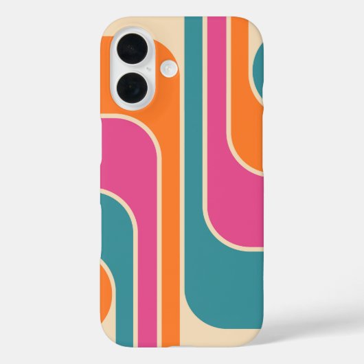 レトロモダン幾何学デザイン Case-Mate iPhoneケース (裏面)