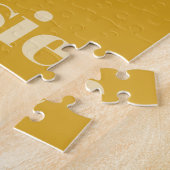 レトロモダン幾何色ブロック ジグソーパズル (側面)