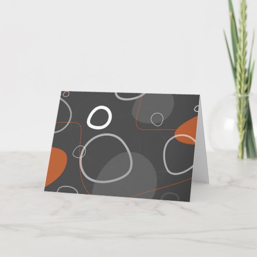 レトロモダン抽象カード カード (正面)