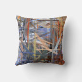 レトロモダン抽象芸術ア絵を描ート クッション (裏面)