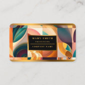 レトロモダン抽象芸術スクウェア収集事業 名刺 (正面)