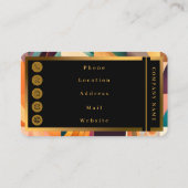 レトロモダン抽象芸術スクウェア収集事業 名刺 (裏面)