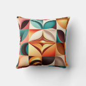 レトロモダン抽象芸術スクエアコレクション クッション (裏面)