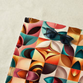 レトロモダン抽象芸術スクエアコレクション ビーチタオル (インサイチュ)