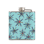 レトロモダン抽象芸術生物学パターン フラスク (裏面)