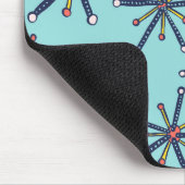 レトロモダン抽象芸術生物学パターン マウスパッド (コーナー)