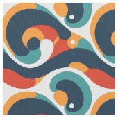 レトロモダン抽象芸術Groovy ファブリック (クローズアップ)