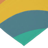 レトロモダン旋回背景 ショートテーブルランナー (コーナー)