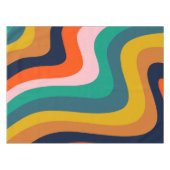 レトロモダン旋回背景 テーブルクロス (正面(横))