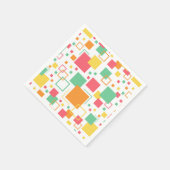 レトロモダン柑橘類 スタンダードカクテルナプキン (角)