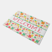 レトロモダン柑橘類 ドアマット (アングル)