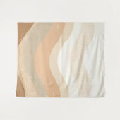 レトロモダン波自然中性デザイン タペストリー (正面(横))