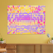 レトロモダン液抽象化2 キャンバスプリント (インサイチュ (リビング))