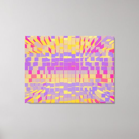 レトロモダン液抽象化2 キャンバスプリント (正面)