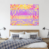レトロモダン液抽象化2 キャンバスプリント (インサイチュ (寝室))