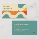 レトロモダン溝 名刺 (正面/裏面)