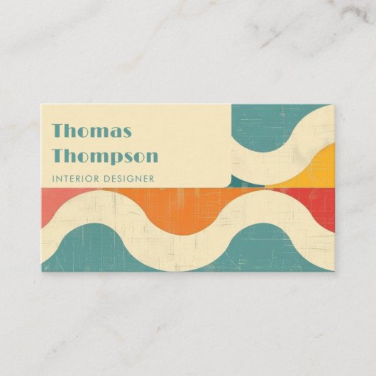 レトロモダン溝 名刺 (正面)