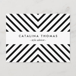 レトロモダン白黒はがき ポストカード