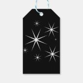 レトロモダン白黒メリークリスマス ギフトタグ (裏面)