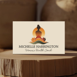 レトロモダン瞑想的な猶予ライフコーチ，ホリスティック 名刺