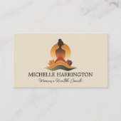 レトロモダン瞑想的な猶予ライフコーチ,ホリスティック 名刺 (正面)