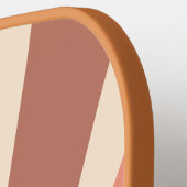 レトロモダン素晴らしいパパおもしろいヴィンテージレインボー ピックルボールラケット (左詳細)