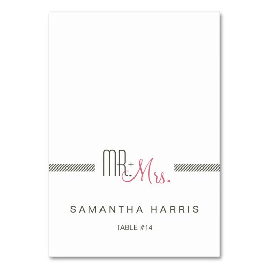 レトロモダン結婚の護衛座席表 テーブルナンバー (正面)