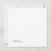 レトロモダン結婚の 招待状 (裏面)