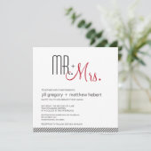 レトロモダン結婚の 招待状 (スタンド正面)