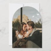 レトロモダン結婚式の招待状を受け取る 招待状 (裏面)